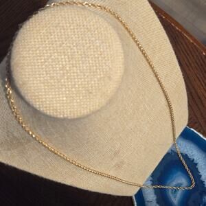 Vintage 14k Gold Rope Chain Necklace